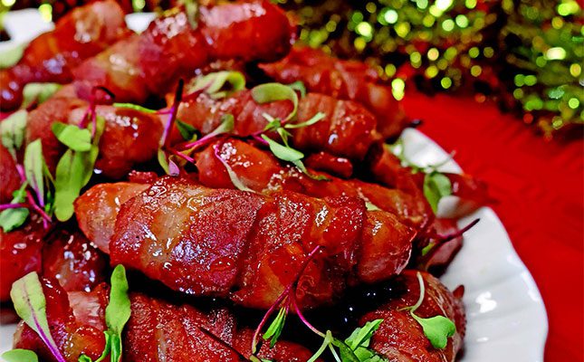 Bacon-wrapped-sausages